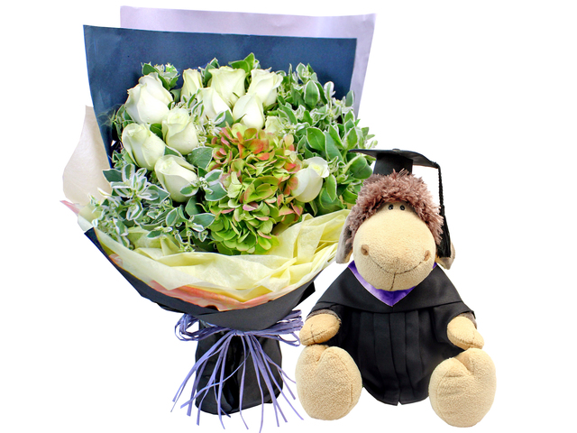 Graduation Flower n Gift - Graduation Flower Doll Combo 9 - L179741 Photo