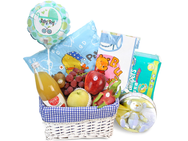 New Born Baby Gift - Baby Hamper K7 - L69122 Photo