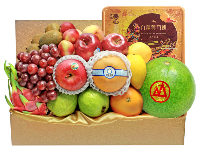 中秋果篮Hamper - 中秋美心月饼优质果篮 FH162 - L140381 Photo