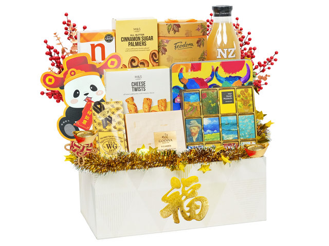 新年果篮Hamper - 金光闪闪贺年美食礼篮 FH243 - CH21204B7 Photo