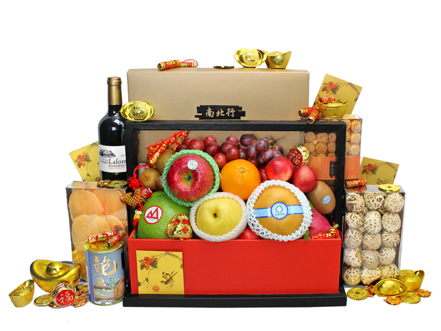 新年果籃Hamper - 農曆新年拜年禮物籃 R91 - L36511155 Photo